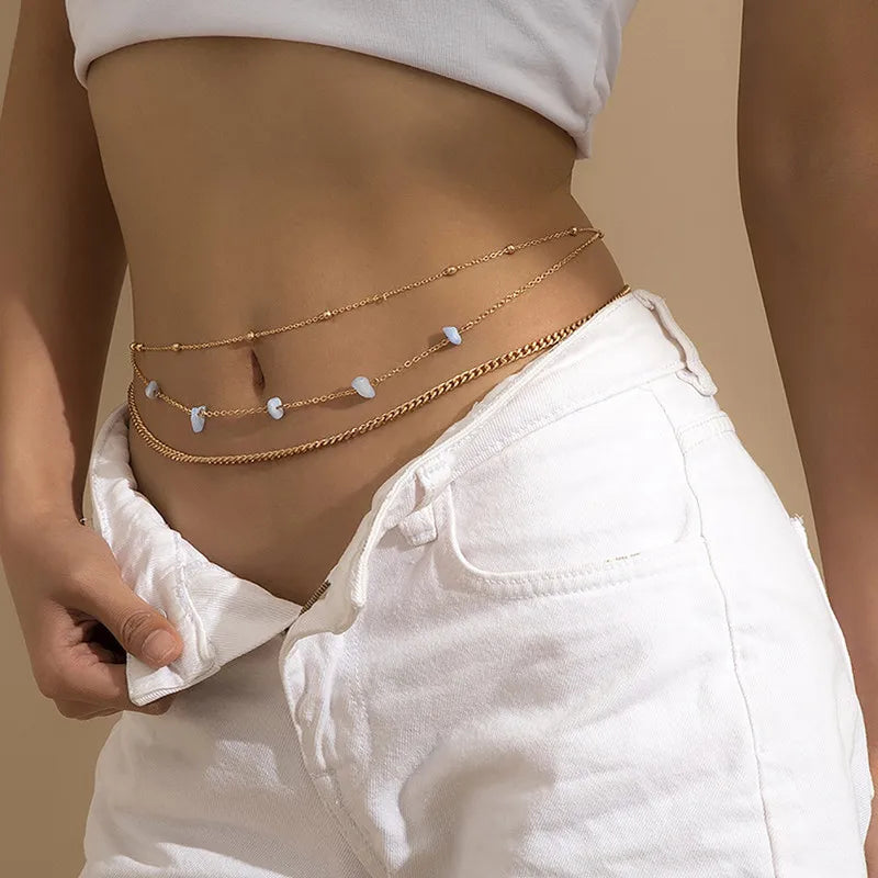 Fashion Simple Double Layer Bead Chain