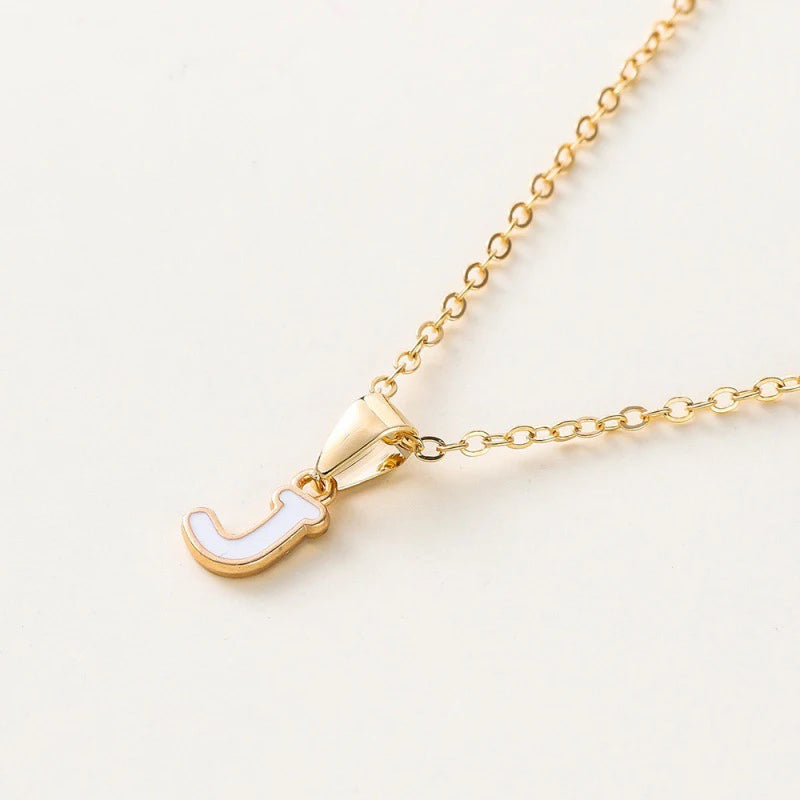Name Initial Necklace For Women