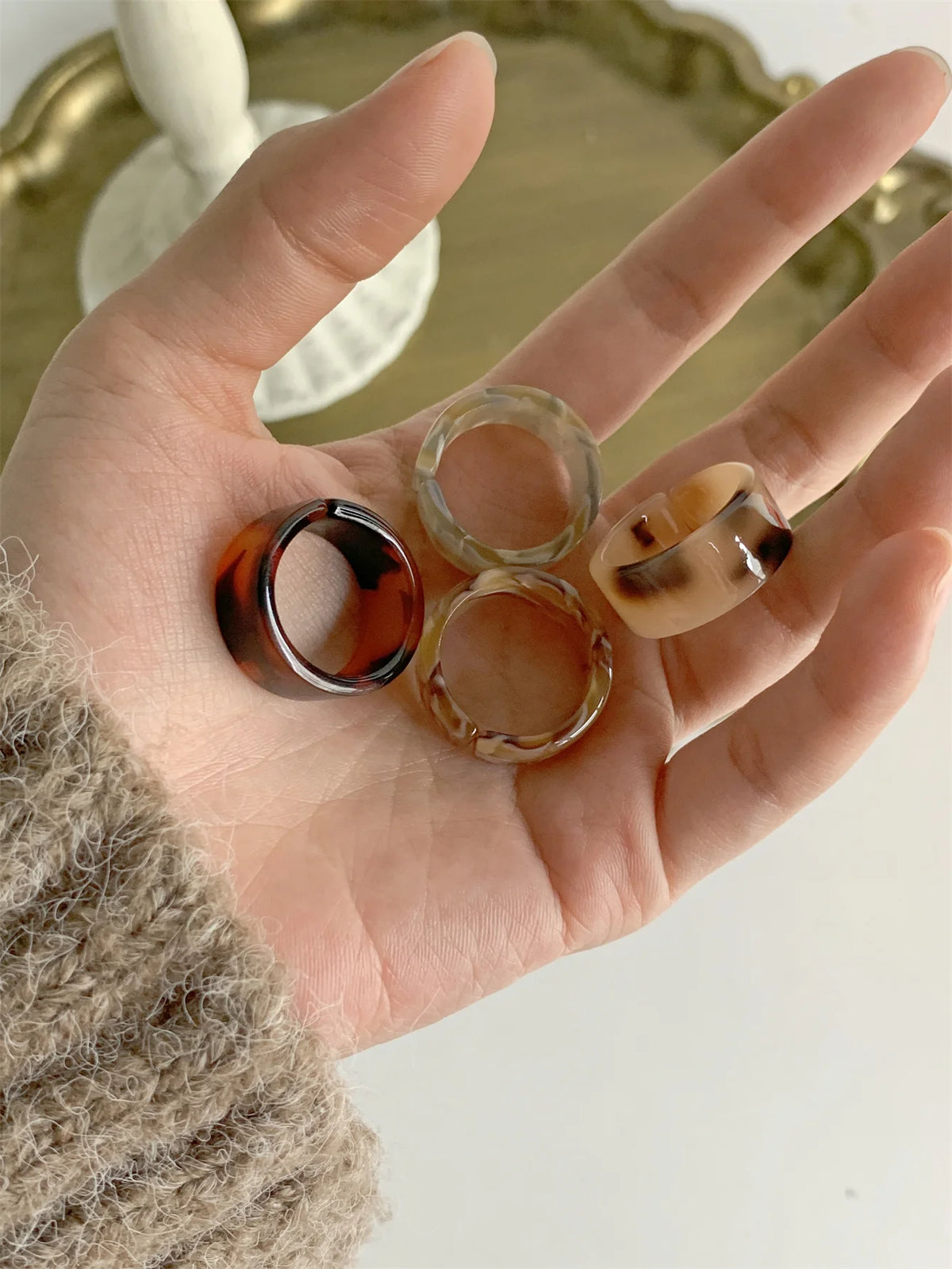 4-piece set of colorful