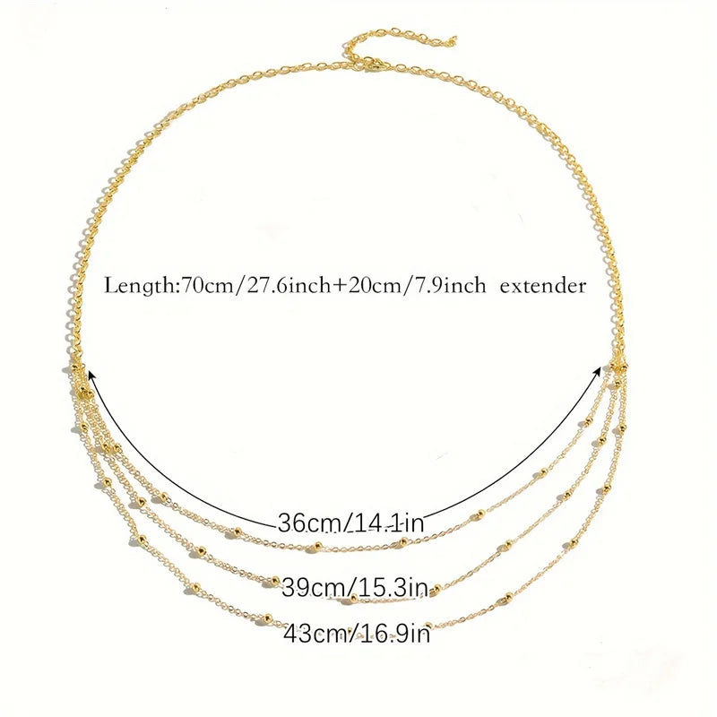 Multilayer Beads Chain Waist