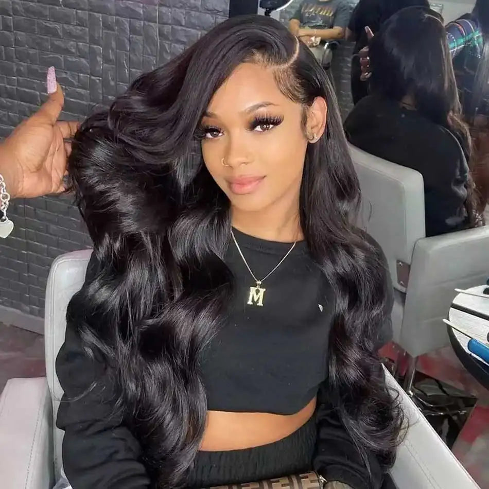 13X6 HD Transparent Lace Front Human Hair Wigs