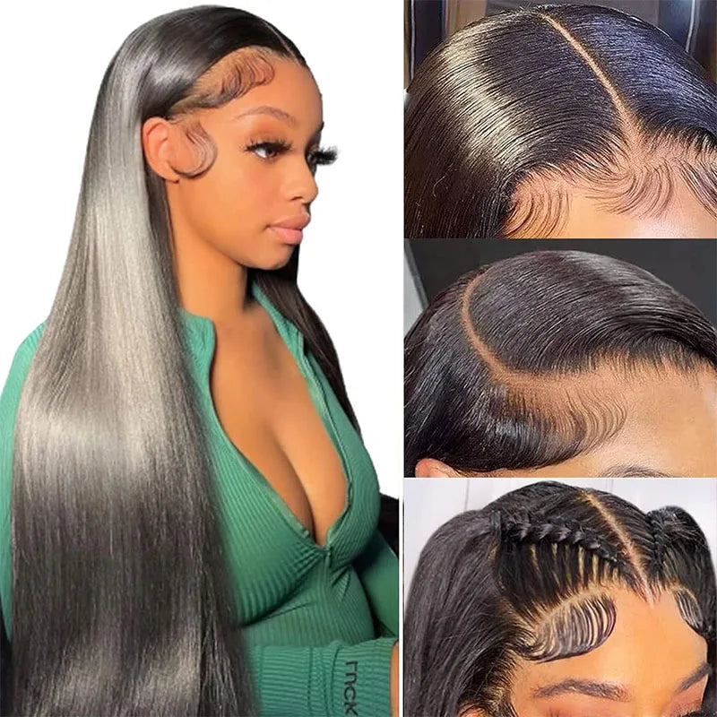 Natural Black Straight Lace Front Human Hair