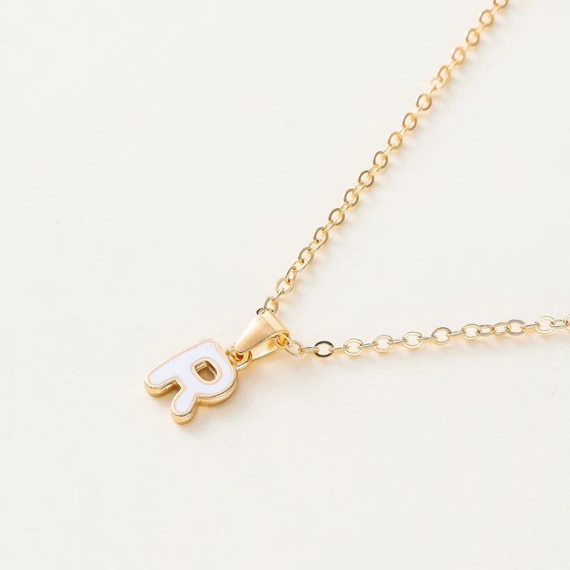 Name Initial Necklace For Women
