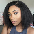 16A Kinky Straight Lace Front Human Hair