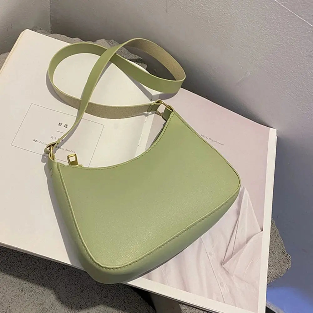 Fashionable and Trendy Solid-Color Handbag