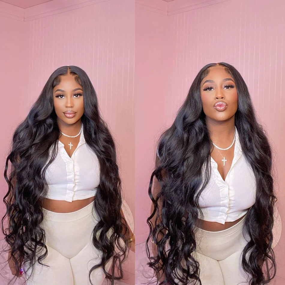 13X6 HD Transparent Lace Front Human Hair Wigs