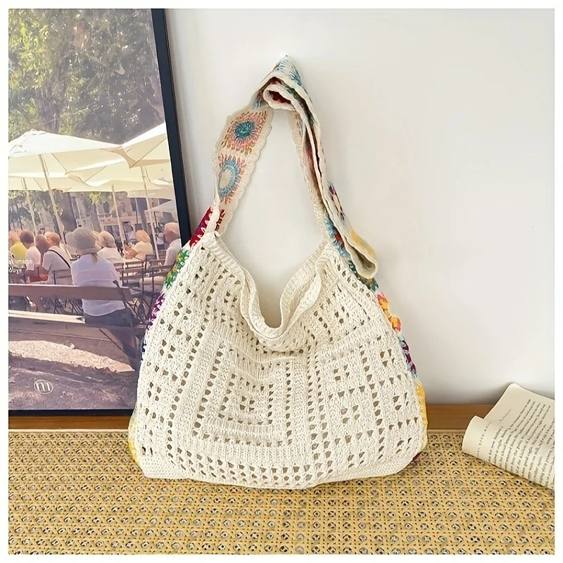 Women Handbag Fashionable Knitted Bags
