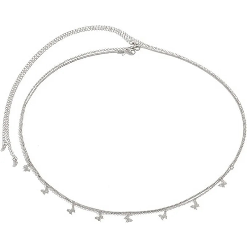 Fashion Simple Double Layer Bead Chain