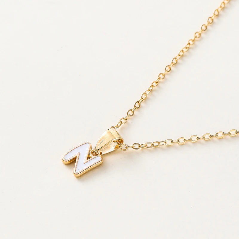 Name Initial Necklace For Women
