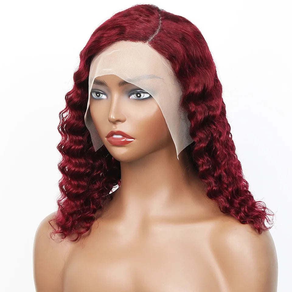99j Burgundy Deep Bob Wig