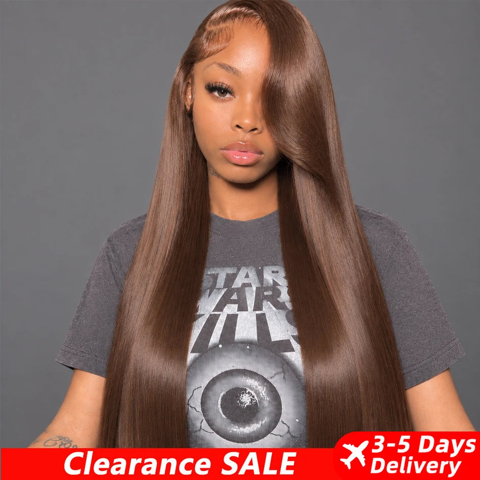 Brown Colored 13x6 Lace Front Human Hair