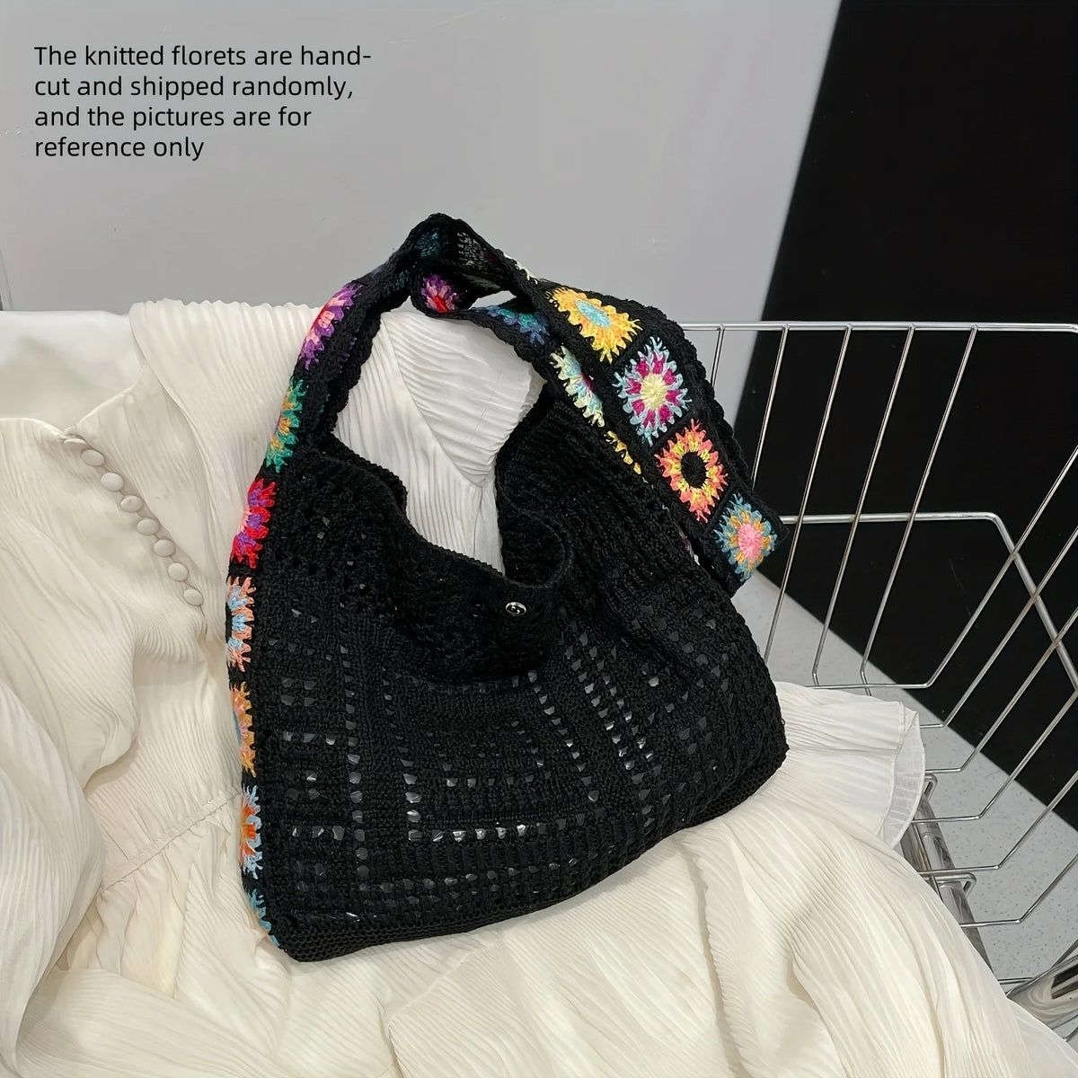 Women Handbag Fashionable Knitted Bags