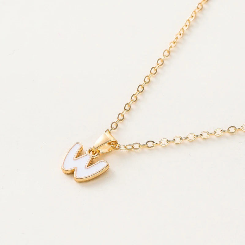 Name Initial Necklace For Women