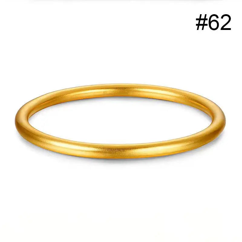 Women Bracelet in Elegant Gold Round Minimalist Design Perfect for Classic Fashion