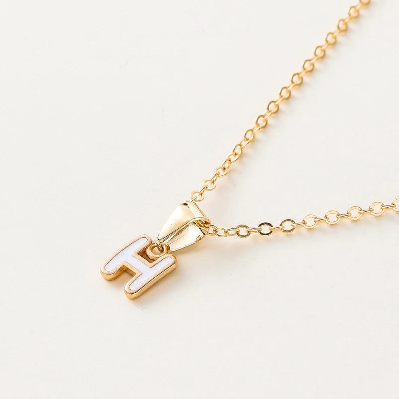 Name Initial Necklace For Women