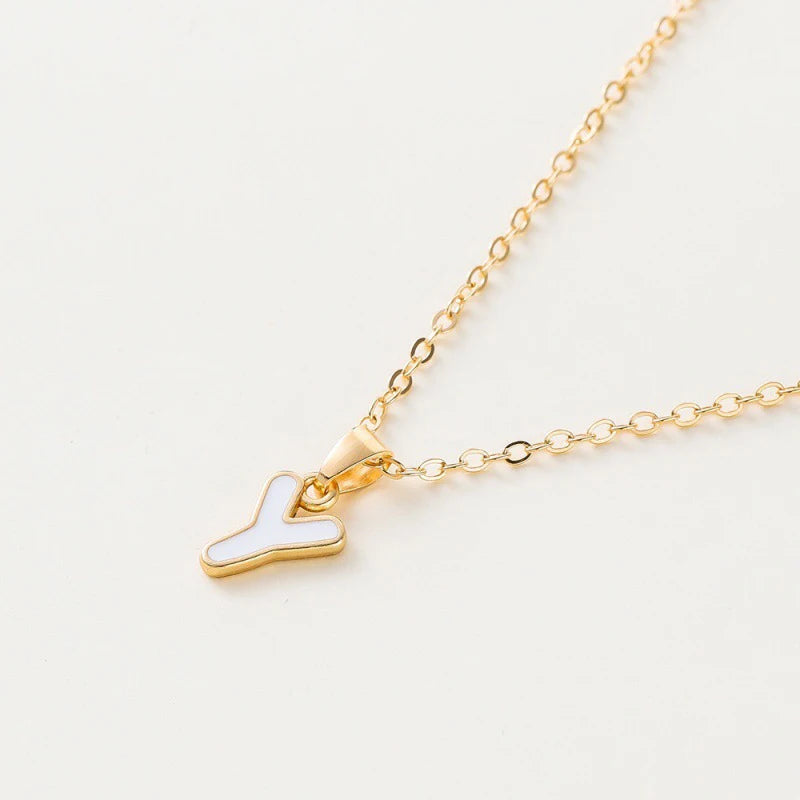 Name Initial Necklace For Women
