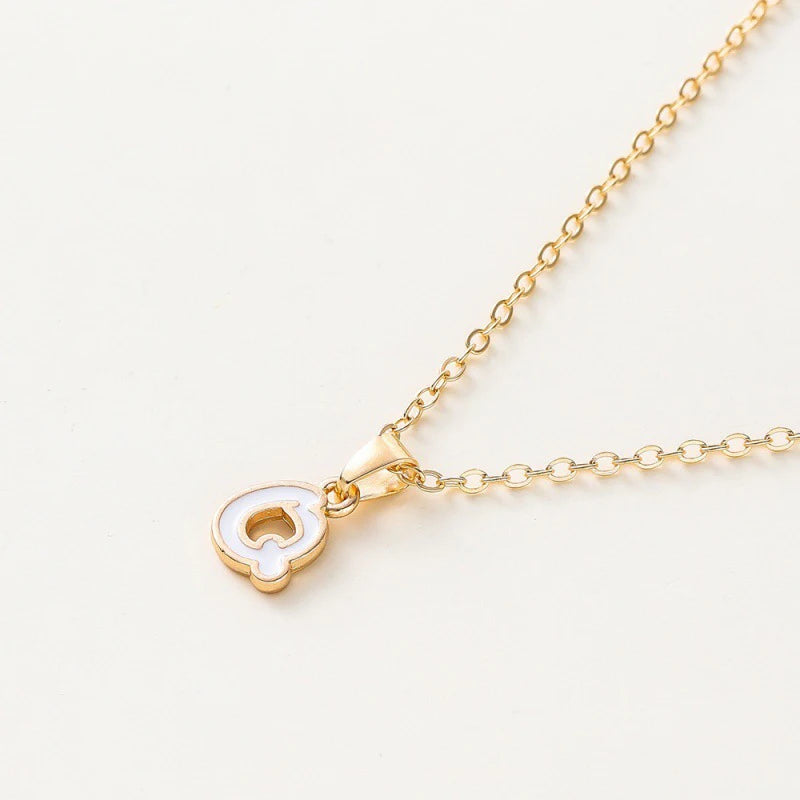 Name Initial Necklace For Women