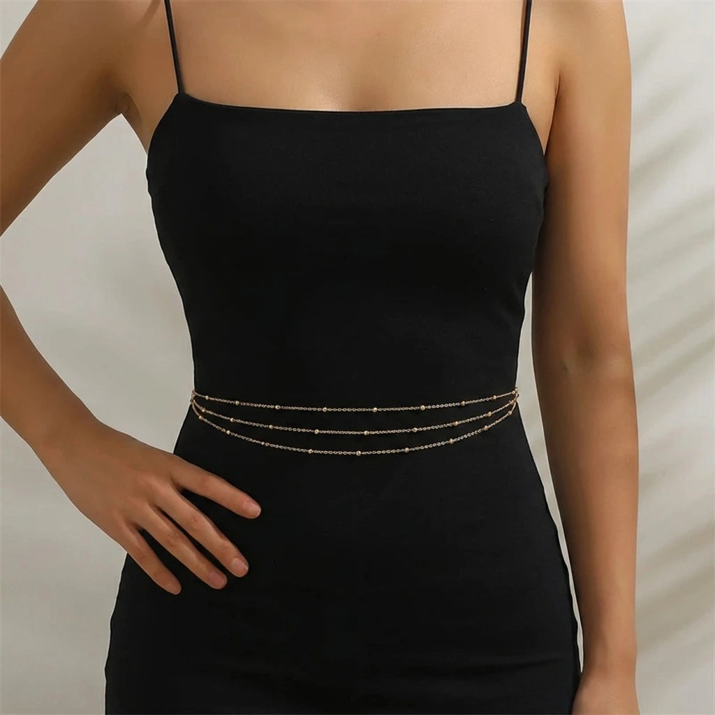 Multilayer Beads Chain Waist