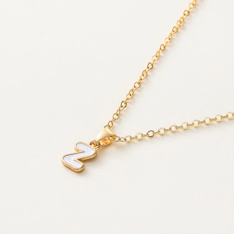 Name Initial Necklace For Women