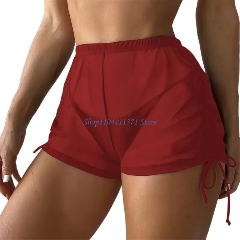Womens Swim Shorts Solid Color