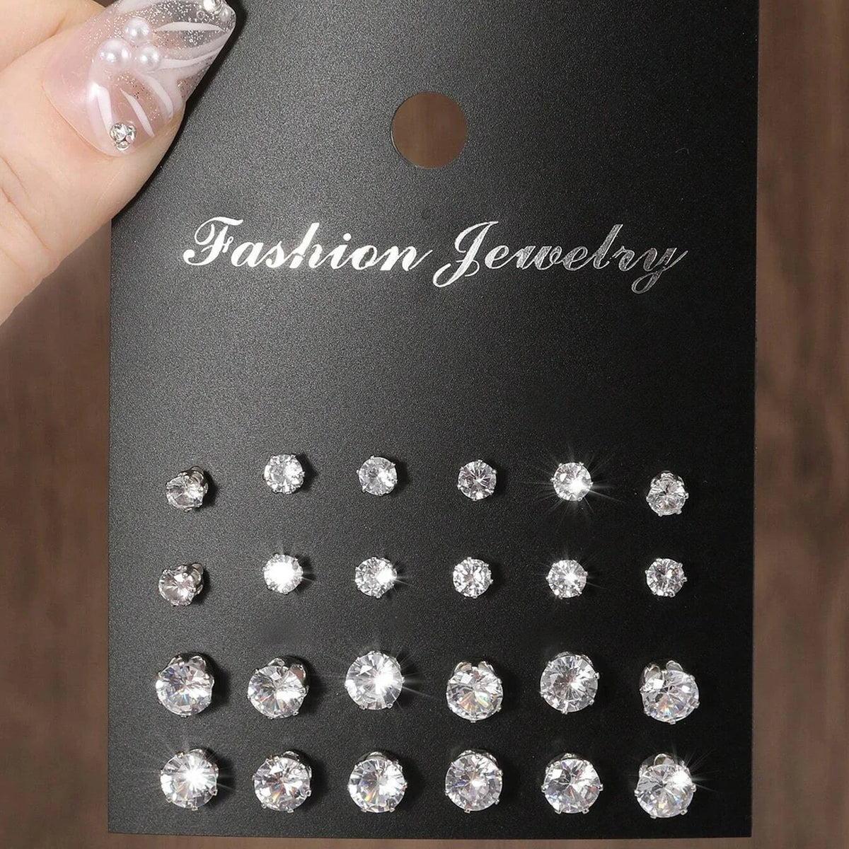 12 Pairs Of Luxurious, Simple, Shiny,
