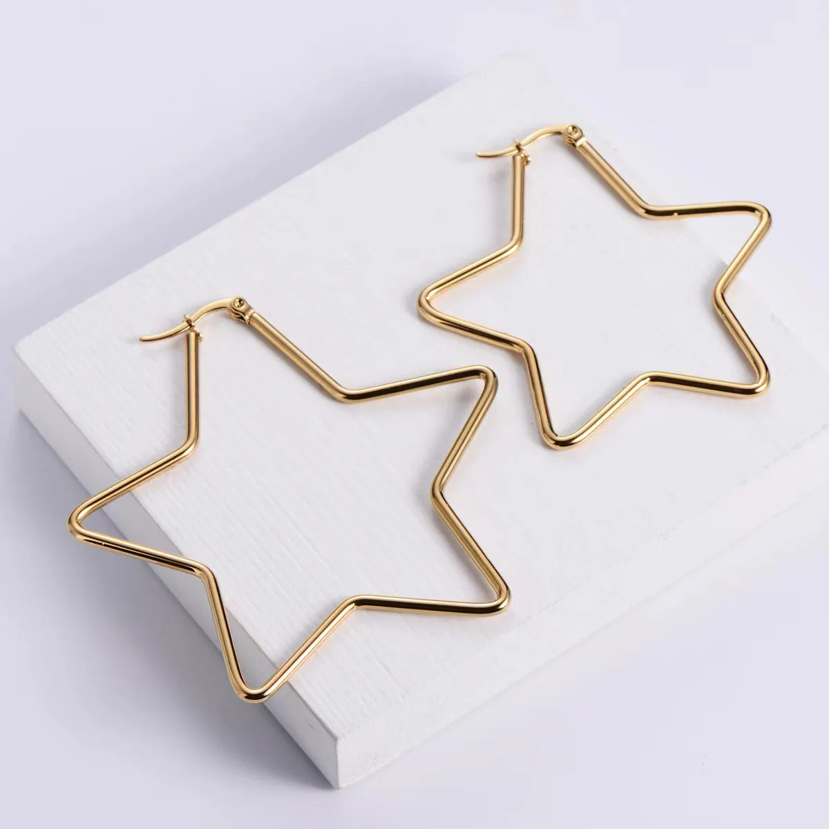 Earrings Hinged Gold Earrings