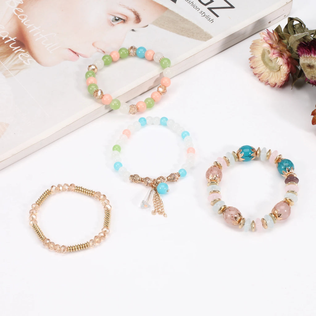 Bohemian Stackable Bead Bracelets