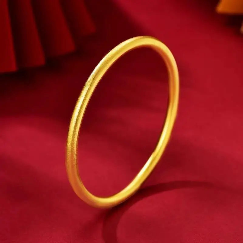 Women Bracelet in Elegant Gold Round Minimalist Design Perfect for Classic Fashion