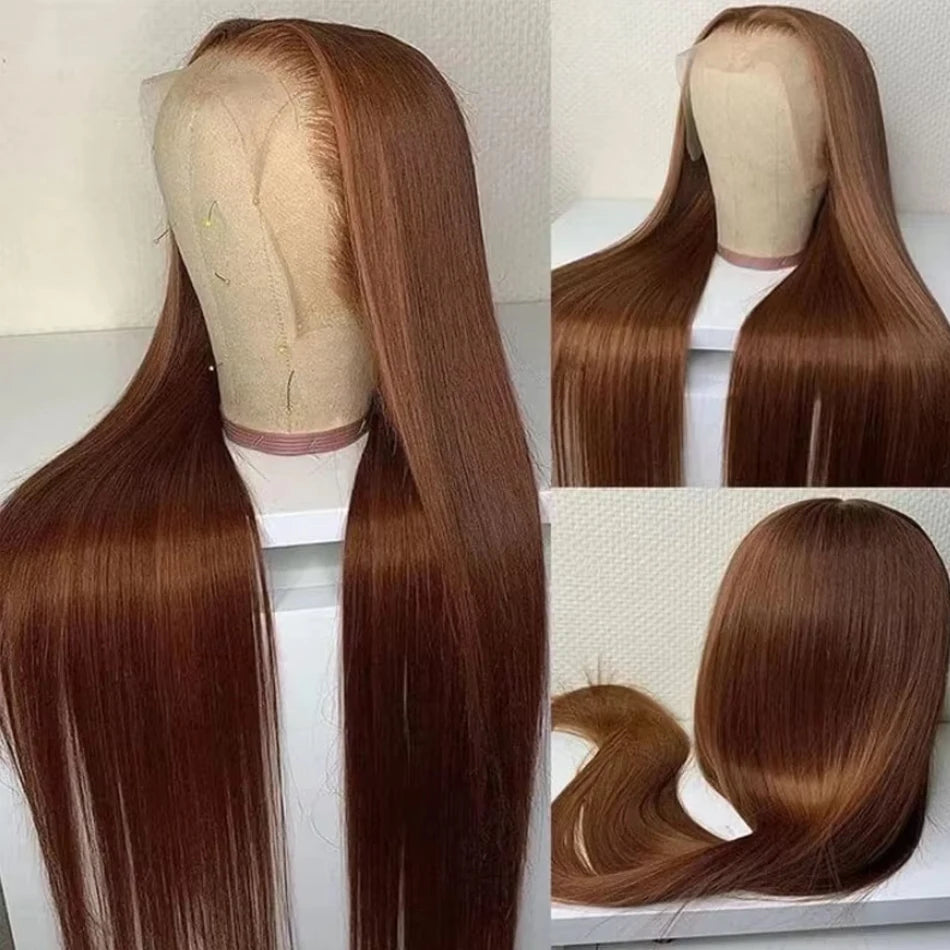 Brown Colored 13x6 Lace Front Human Hair
