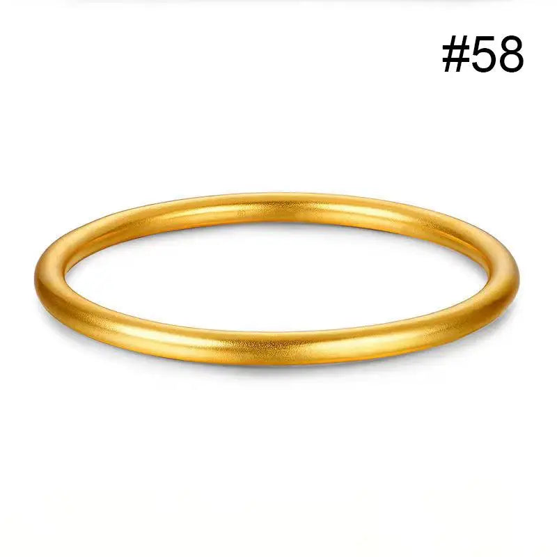 Women Bracelet in Elegant Gold Round Minimalist Design Perfect for Classic Fashion