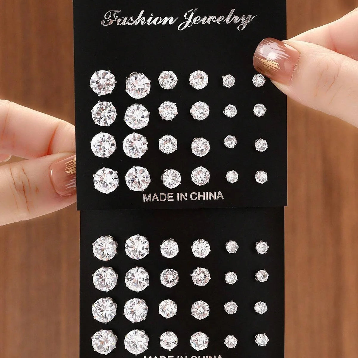 12 Pairs Of Luxurious, Simple, Shiny,