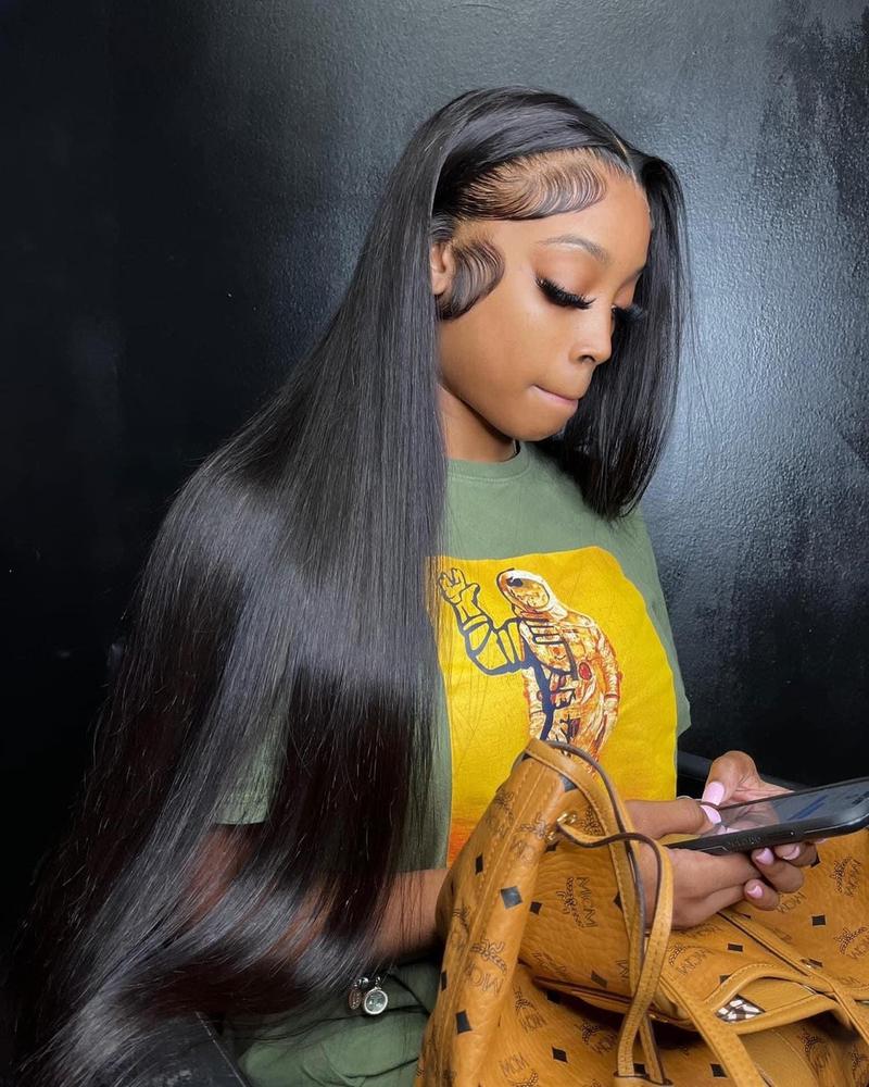 Natural Black Straight Lace Front Human Hair